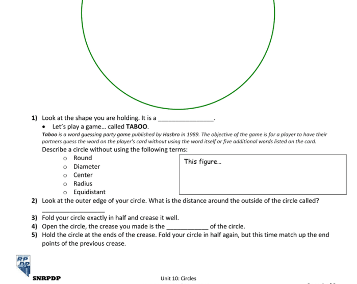 Geometry unit 10 circles quiz 10 1 answers