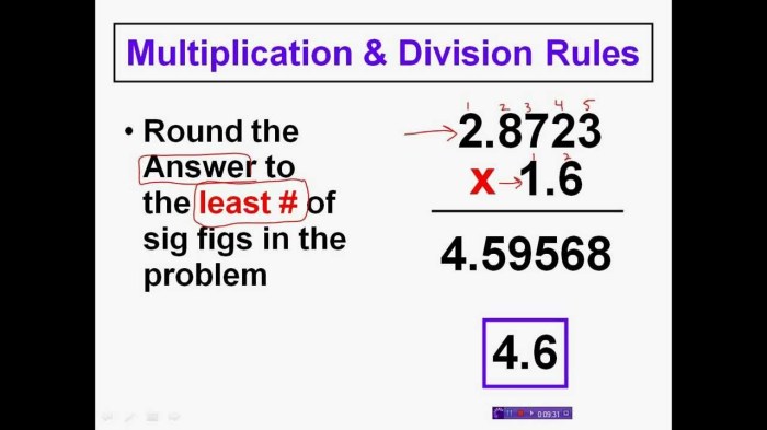 Significant figures multiplication and division worksheet