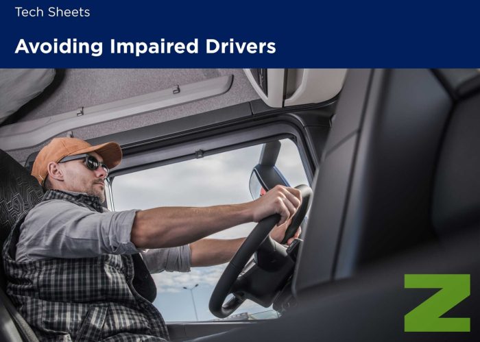 What are some behaviors that may indicate an impaired driver