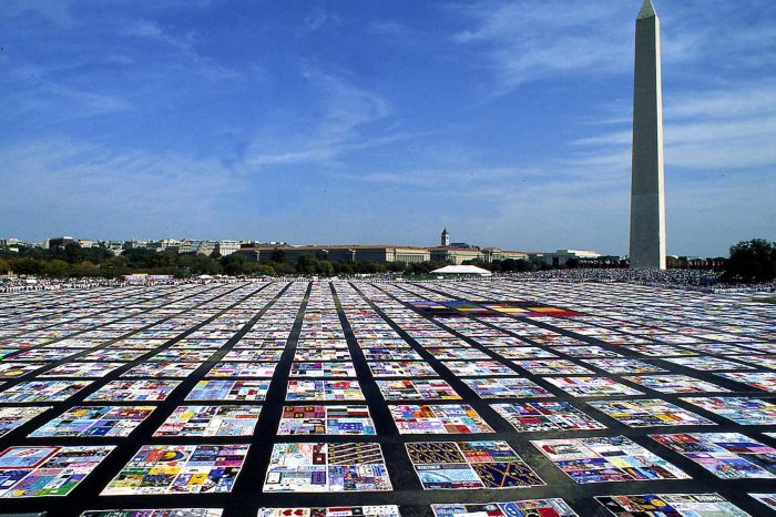 What is the aids memorial quilt is an example of