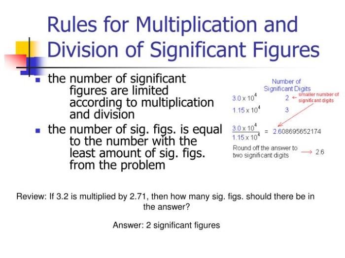 Significant figures multiplication and division worksheet